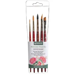 Best Set de 5 Pinceles Acuarela Floral Pinceles Y Brochas