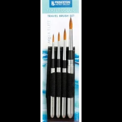 Outlet Set de 4 Pinceles de Viaje para Acuarela Aqua Elite Pinceles Y Brochas