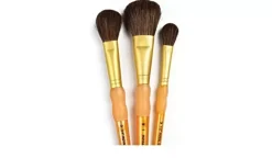 New Set de 3 Pinceles Redondos Pelo de Camello Crafter's Choice Pinceles Y Brochas