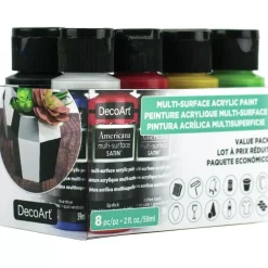 Clearance Set de 8 Pinturas Acrílicas Americana Multisuperficies 59ml Pinturas Acrílicas|Pinturas De Vidrio Y Cerámica