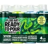 Clearance Set de 4 Pinturas Fluid Art Jungla Pinturas Acrílicas