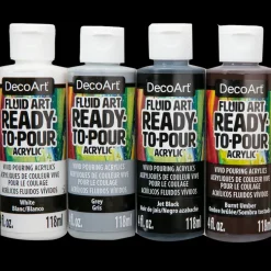 Discount Set de 4 Pinturas Fluid Art Neutral Pinturas Acrílicas