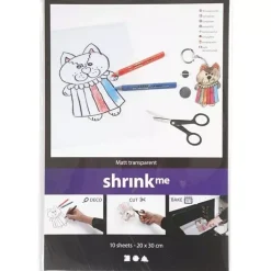 Clearance Set de 10 Plásticos Mágicos Shrink Papeles