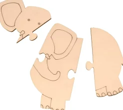 Set de 4 Puzzles de Madera Safari Maderas