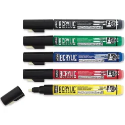Clearance Set de 5 Rotuladores Acrílicos Permanentes Rotuladores
