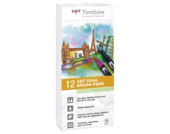 Outlet Set de 12 rotuladores Dual Brush Colores Pastel Rotuladores