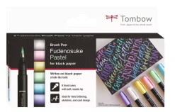 Online Set de 6 Rotuladores Fudenosuke Punta Blanda Rotuladores