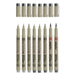 Outlet Set de 8 Rotuladores grises Pigma Micron Rotuladores