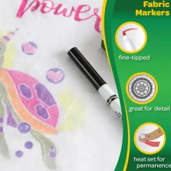 Online Set de 6 rotuladores para tela Niños Niños Y Regalos|Pinturas Para Tela Y Seda