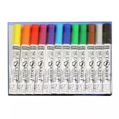 Outlet Set de 12 rotuladores para tela 7A Telas claras Telas, Sedas Y Fieltro