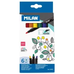 Discount Set de 6 Rotuladores para Tela Rotuladores|Pinturas Para Tela Y Seda