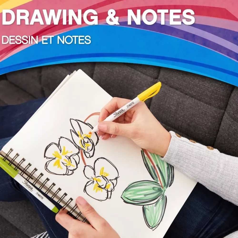 Discount Set de 20 Rotuladores Pastel S-Note Punta 2 en 1 Rotuladores|Pinturas Para Tela Y Seda