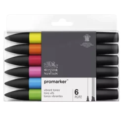 Clearance Set de 6 Rotuladores Promarker Colores Vibrantes Rotuladores
