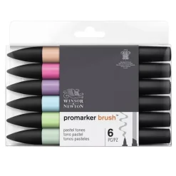 Best Set de 6 Rotuladores Promarker Brush Tonos Pastel Rotuladores