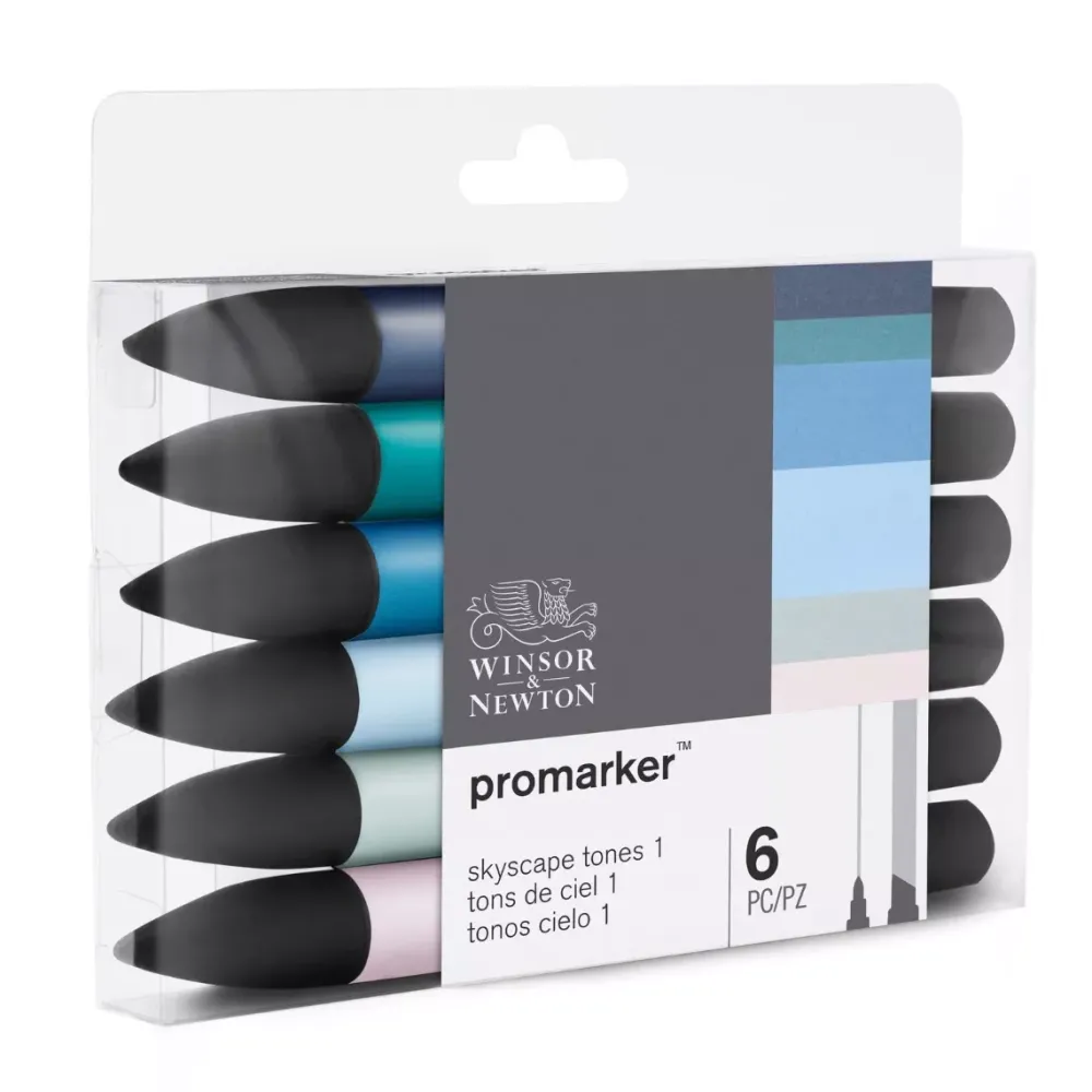 Set de 6 Rotuladores Promarker Tonos Cielo Rotuladores