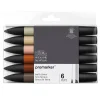New Set de 6 Rotuladores Promarker Tonos Tierra Rotuladores