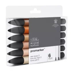 Discount Set de 6 Rotuladores Promarker Tonos Piel #02 Rotuladores