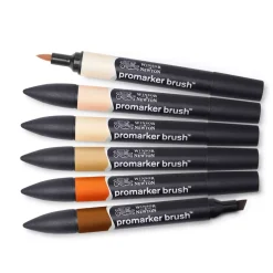 Outlet Set de 6 Rotuladores Promarker Brush Tonos Piel Rotuladores
