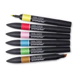 Best Set de 6 Rotuladores Promarker Tonos Medios Winsor y Newton Rotuladores