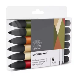 New Set de 6 Rotuladores Promarker Tonos Paisaje #01 Rotuladores