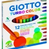 Discount Set de 12 Rotuladores Turbo Color Intense Color Niños Niños Y Regalos|Rotuladores