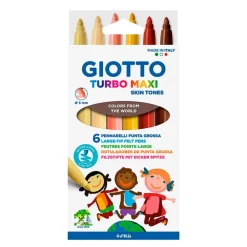 Discount Set de 6 Rotuladores Turbo Maxi Skin Tones Niños Niños Y Regalos|Rotuladores