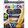 Discount Set de 6 témperas metálicas sólidas Temperello Pinturas Para Tela Y Seda