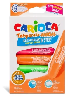 Discount Set de 6 témperas neón sólidas Temperello Pinturas Para Tela Y Seda