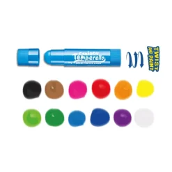 New Set de 12 témperas sólida Temperello Pinturas Para Tela Y Seda