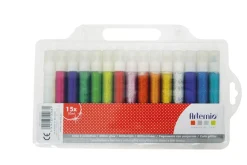 Outlet Set de 15 unidades de purpurina líquida 20 ml, Pinturas Acrílicas