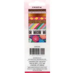 Clearance Set de 8 washi tapes Journal Studio Amy Tangerine AC Decoupage