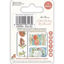 Sale Set de 2 Washi Tapes Little Robin Redbreast Decoupage|Papeles