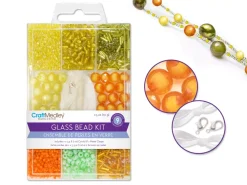 New Set de Abalorios Naranja y Verde Bisutería