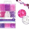 Discount Set de Abalorios Rosa y Violeta Bisutería