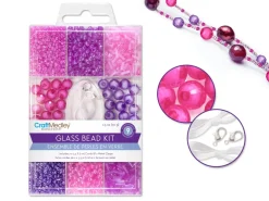 Discount Set de Abalorios Rosa y Violeta Bisutería