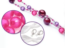 Discount Set de Abalorios Rosa y Violeta Bisutería