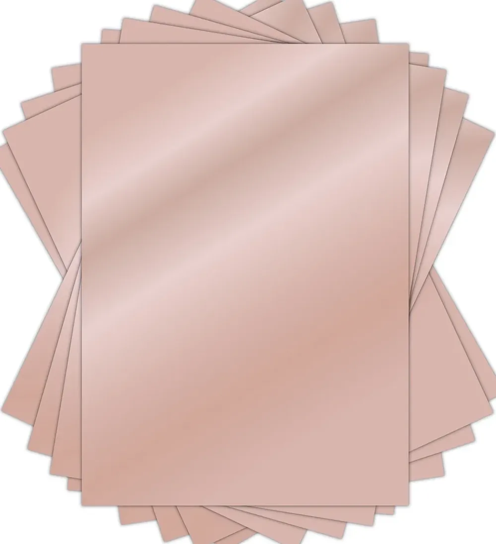 Best Set de cartulinas metalizadas The Essential Mirror Card Rose Gold Papeles