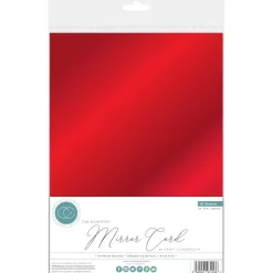 Sale Set de cartulinas metalizadas The Essential Mirror Card Red Papeles
