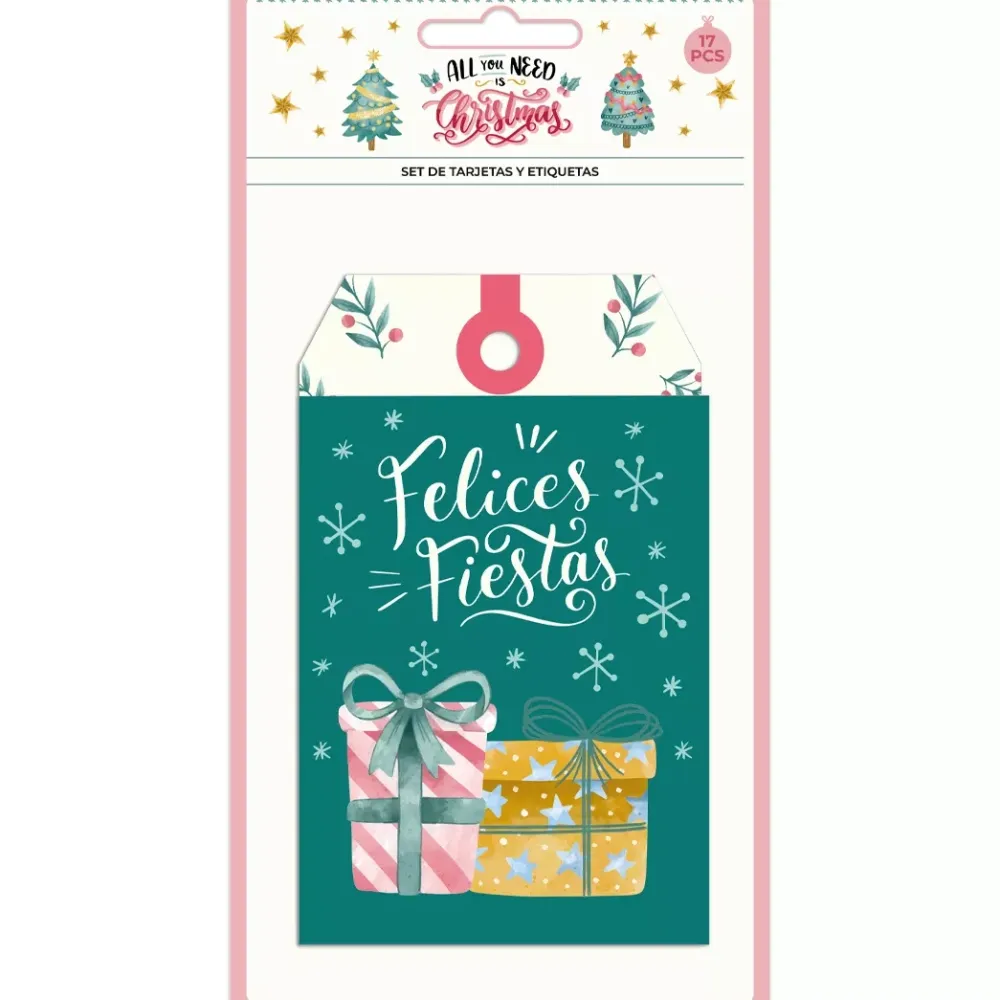 Discount Set de Etiquetas Español All You Need Is Christmas Navidad