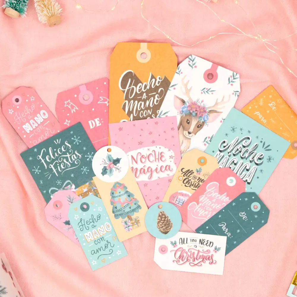 Discount Set de Etiquetas Español All You Need Is Christmas Navidad