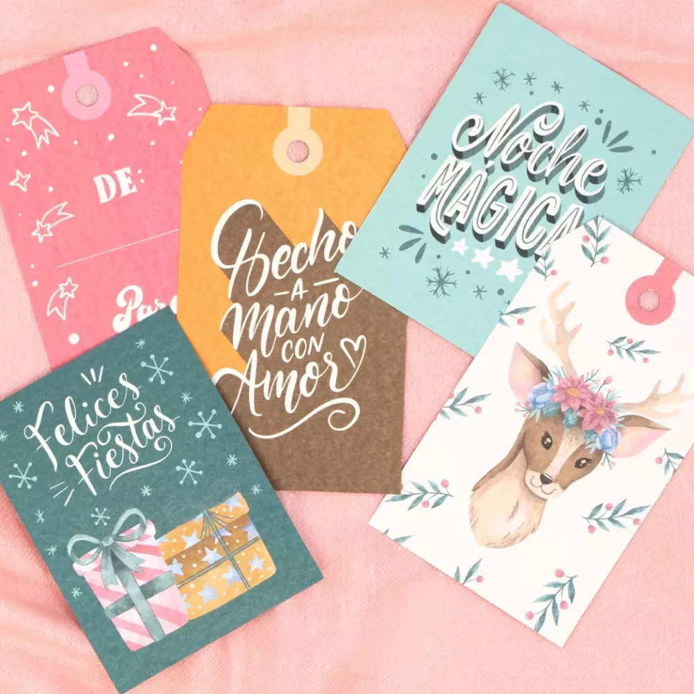 Discount Set de Etiquetas Español All You Need Is Christmas Navidad