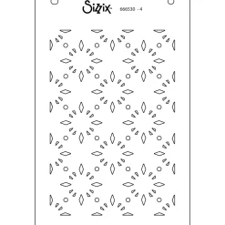 New Set de plantillas de stencil Geo Crystals A6 Plantillas