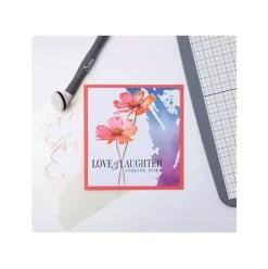 Discount Set de Plantillas de Stencil Making Tool Flowers 15x15cm Plantillas