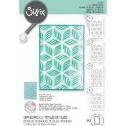 Set de plantillas de stencil Defined Petals A6 Plantillas