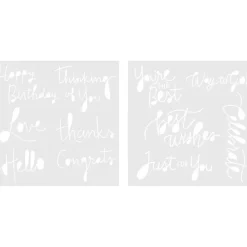 Discount Set de Plantillas Foil Quill Sentimientos We R Memory Keepers 17x17cm Plantillas