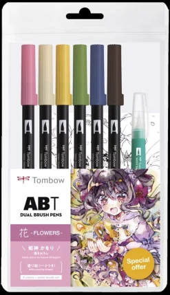 Best Set de rotuladores Dual Brush Manga Flower Rotuladores