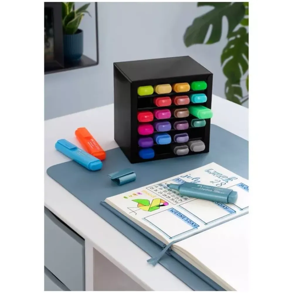 Outlet Set Escritorio 24 Subrayadores Textliner 46 Rotuladores