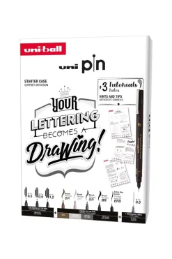 Online Set iniciación rotuladores calibrados Lettering Edition Uni Pin Rotuladores