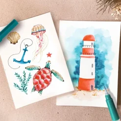 New Set rotuladores Watercoloring Seaside Rotuladores