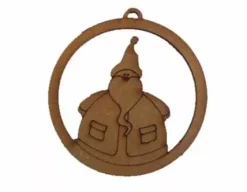 Discount Silueta de DM Bola de Papá Noel Dayka 9cm Navidad